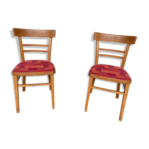 Paire de chaises en bois - 1960