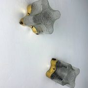 Pair of Gaetano Sciolari for Lightolier wall sconces, Murano frosted glass, Italy 1970s