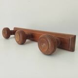 Rustic vintage wall coat rack