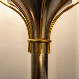 Brass and glass floor lamp by Angelo Brotto for Esperia Italia Anni '60