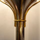 Brass and glass floor lamp by Angelo Brotto for Esperia Italia Anni '60