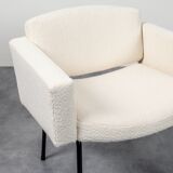 Armchair Council of Pierre Guariche for Meurop with fabric loop Lelièvre