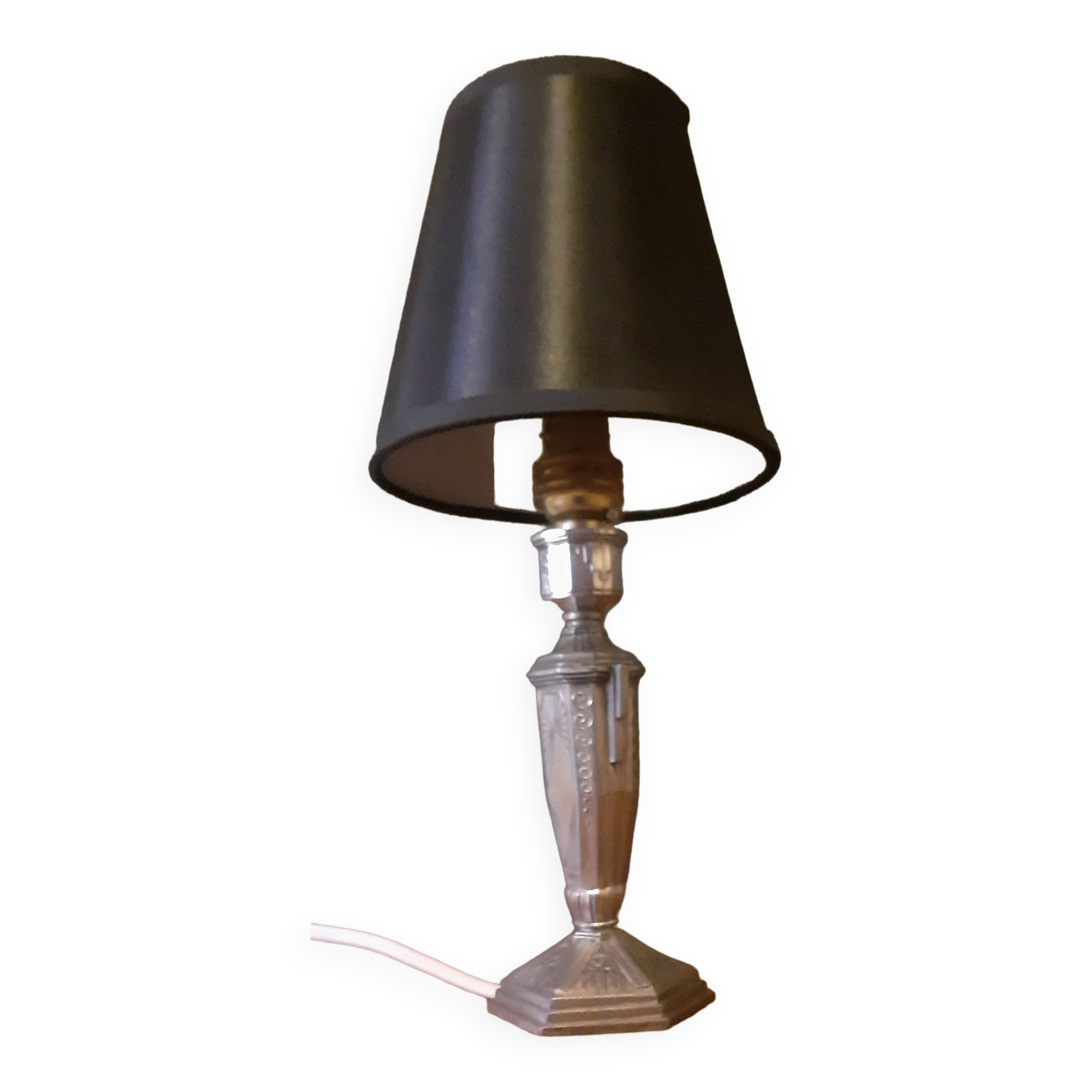 Art Deco lamp 1930 in tinned regula