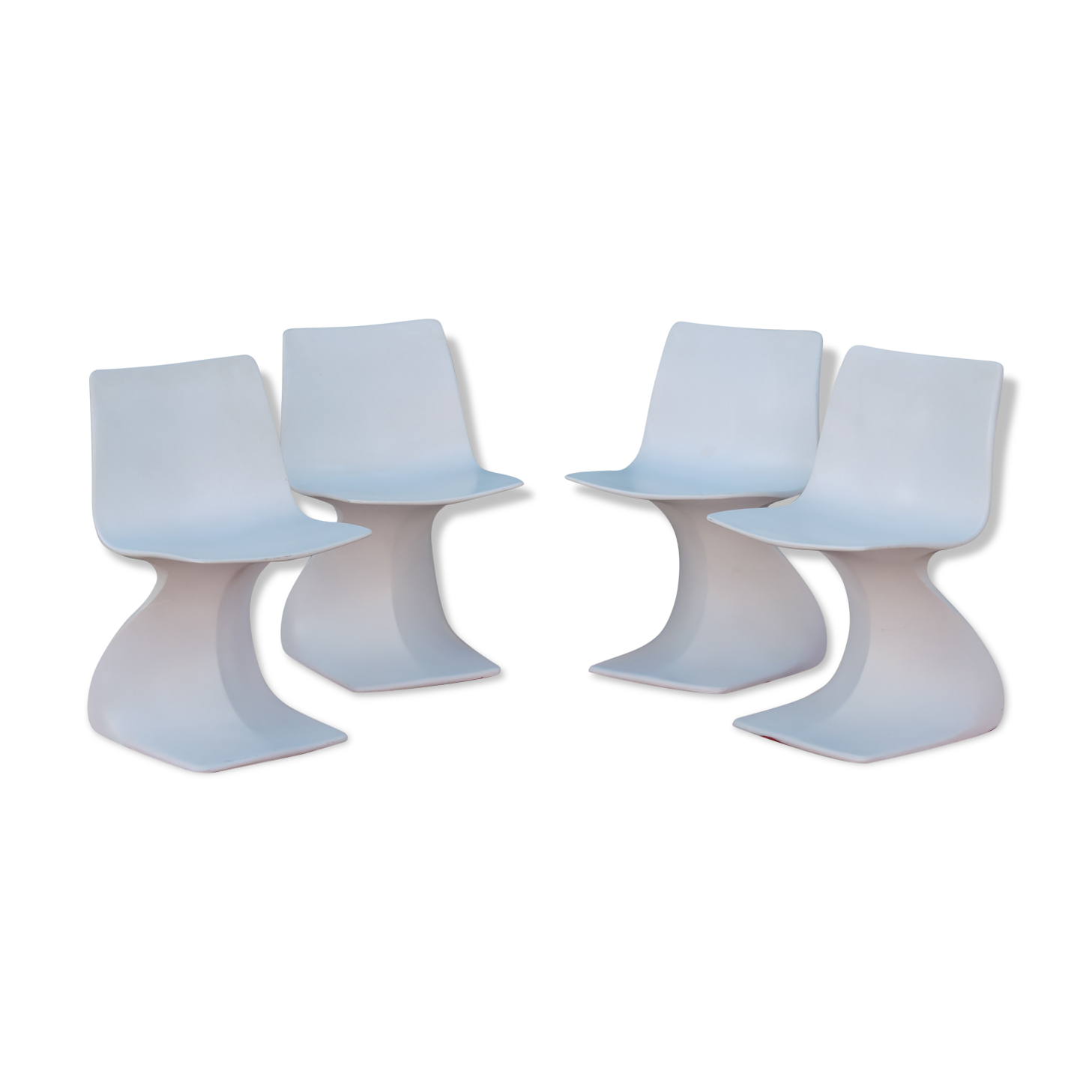 Set of four chairs " Naila " by Christian Adam. Edition Newform