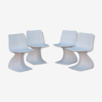 Set de quatre chaises " Naila " de Christian Adam, édition Newform