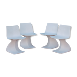 Set of four chairs " Naila " by Christian Adam. Edition Newform