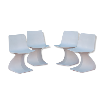 Set of four chairs " Naila " by Christian Adam. Edition Newform