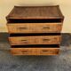 Commode vintage en rotin et osier tressé – 3 tiroirs / Style Boho & Chabby