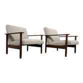 Pair of Danish teak armchairs from the 50s/60s