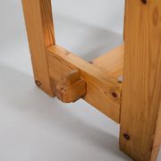 Solid Pine Midcentury Slat Stools, Sweden, 1960s
