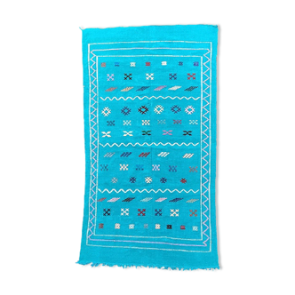 Moroccan Berber carpet turquoise bohemian