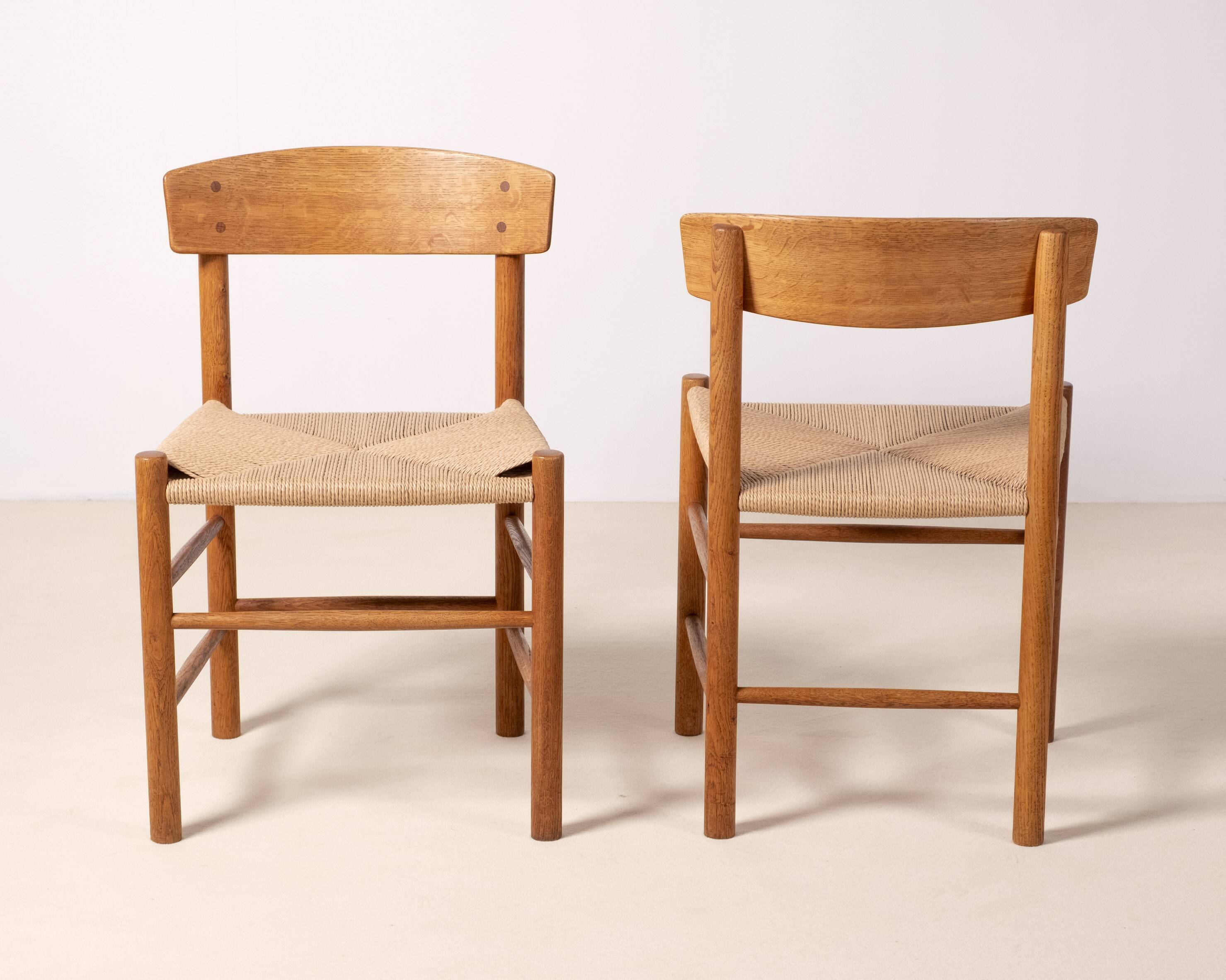 6 chaises J39 de Børge Mogensen en chêne, 1963