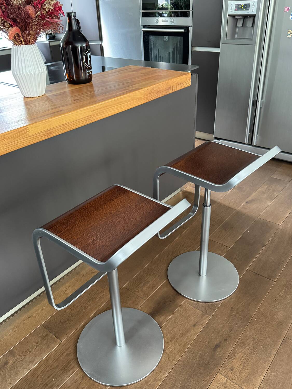 Paire de tabourets design « LEM S79 » par Shin & Tomoko Azumi pour La