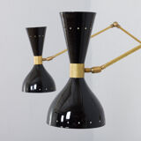 Set of 2 Italian sconces adjustable wall lamps