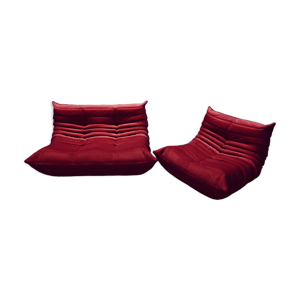 Canapé 2 places et fauteuil