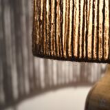 Rope and sandstone lamp