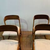 Set of 4 fully restored Baumann sleigh chairs