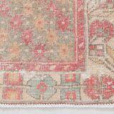 4x8 Red & Yellow Pastel Vintage Rug, 117x254Cm SK 20718