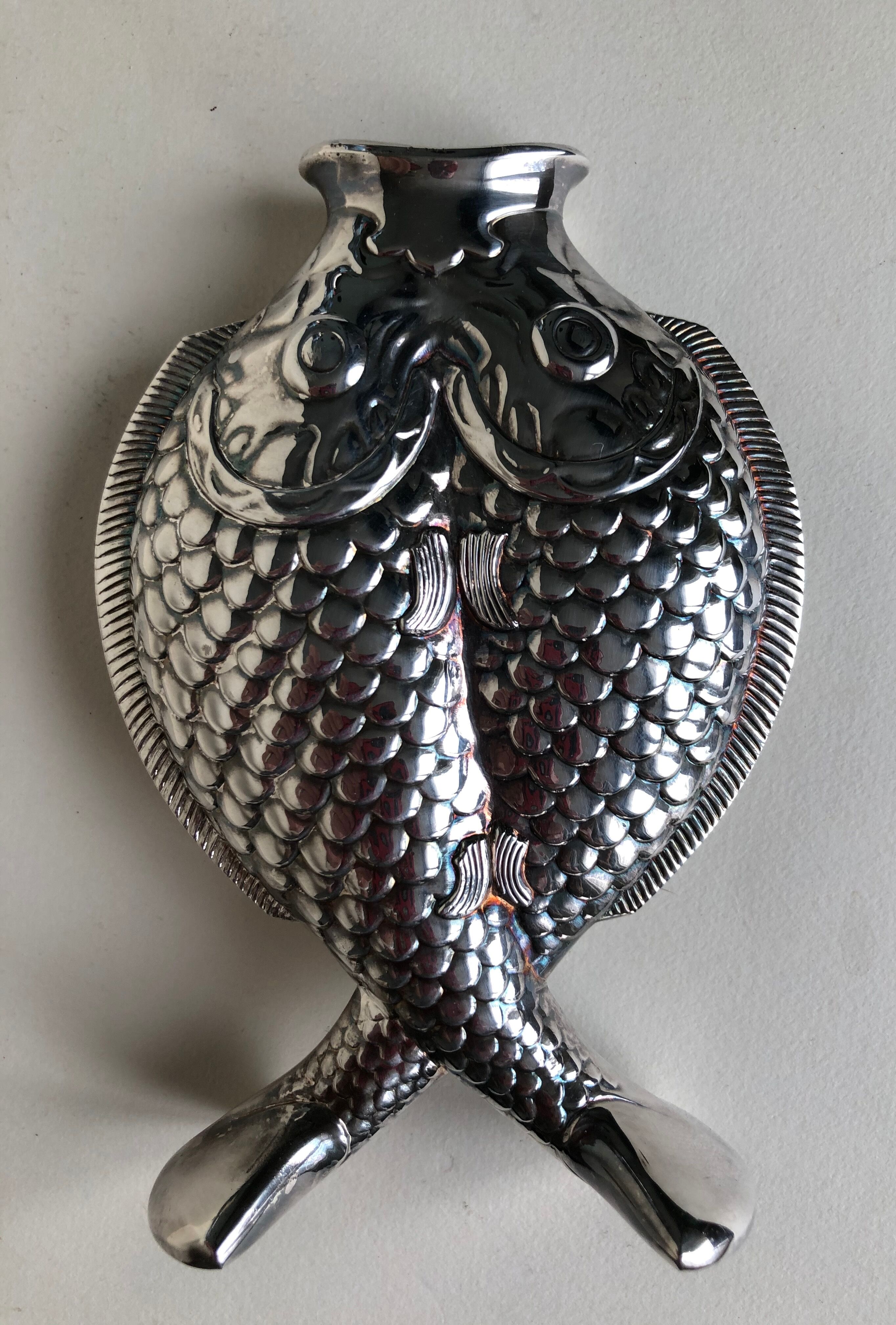 Christofle silver metal soliflore vase