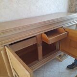 Gaston Poisson art deco oak dining room