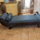 Empire period bench or daybed in Cuban mahogany