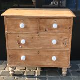 Commode pin brut