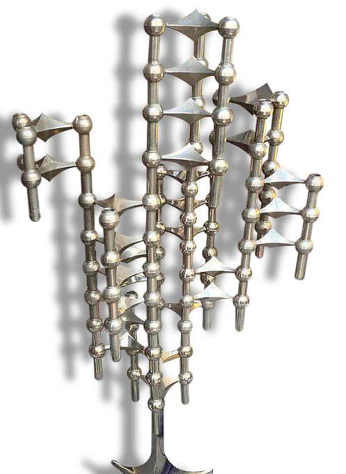 Bougeoirs ( lot ) avec pied NAGEL