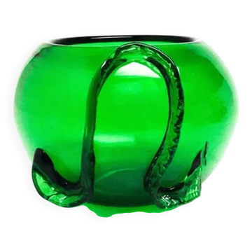 Vase, verre violet, conçu par J. Słuczan-Orkusz, Pologne, années 1970