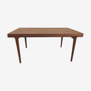 Table design extension Scandinavian Niel Otto Møller teak retro L260cm