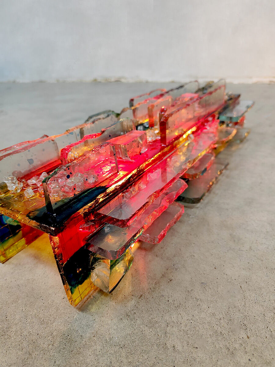 Set of 3 vintage wall lights 'Chartres' Willem Van Oyen Raak