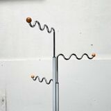 Postmodern German grey metal coat rack by Markus Börgens for D-Tec, 1980s.