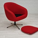 1960s, scandinavian design by Karl Eric Klote, swivel lounge chair