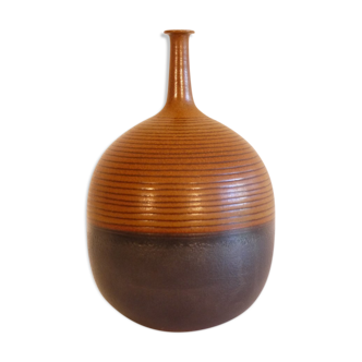 Vase vintage boule en ceramique de Joan Carillo 1970