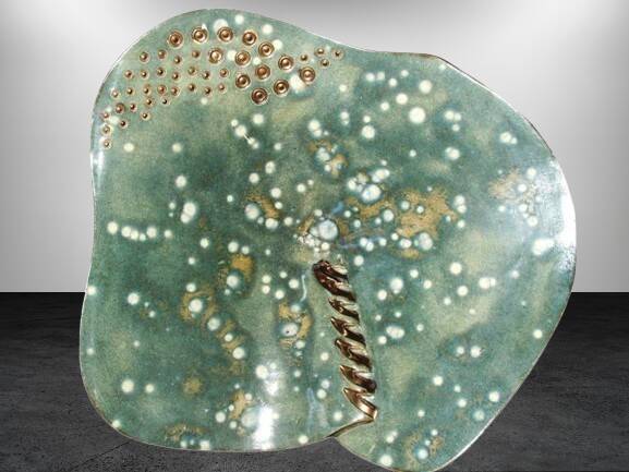 Large ceramic bowl – Unique contemporary piece – Handmade