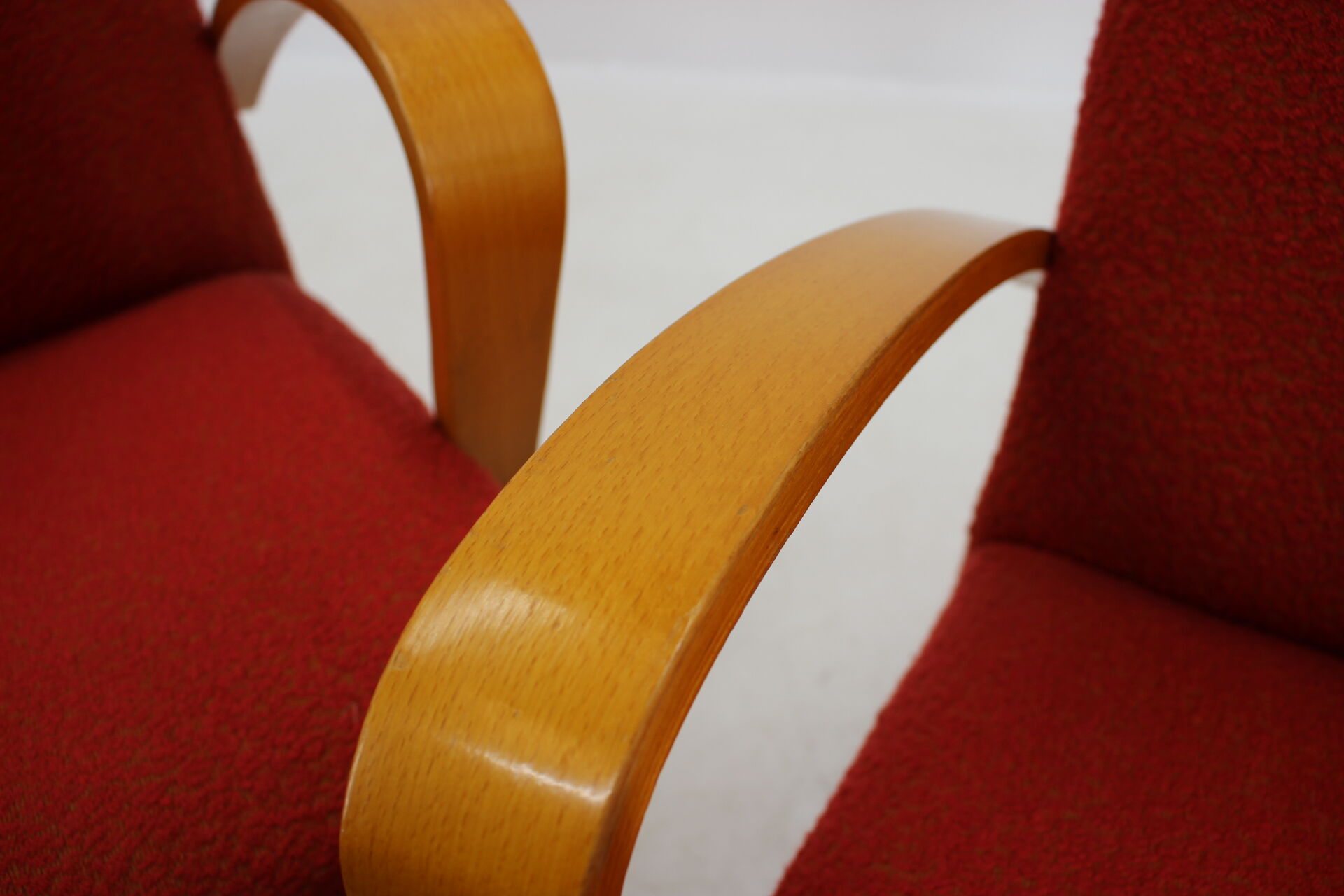 1960s Frantisek Jirak Bentwood Lounge chairs, set of 2