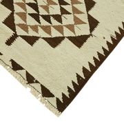 Turkish Handwoven Vintage Herki Kilim 85 cm x 338 cm