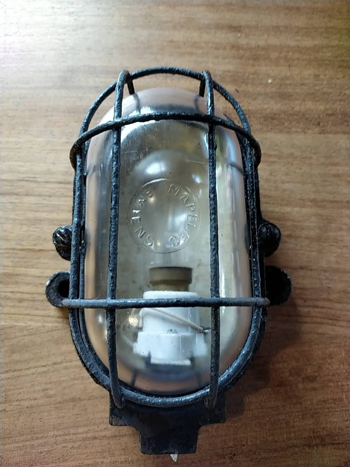 Industrial cast iron wall lights