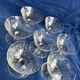 7 coups à champagne en cristal gravé  Baccarat