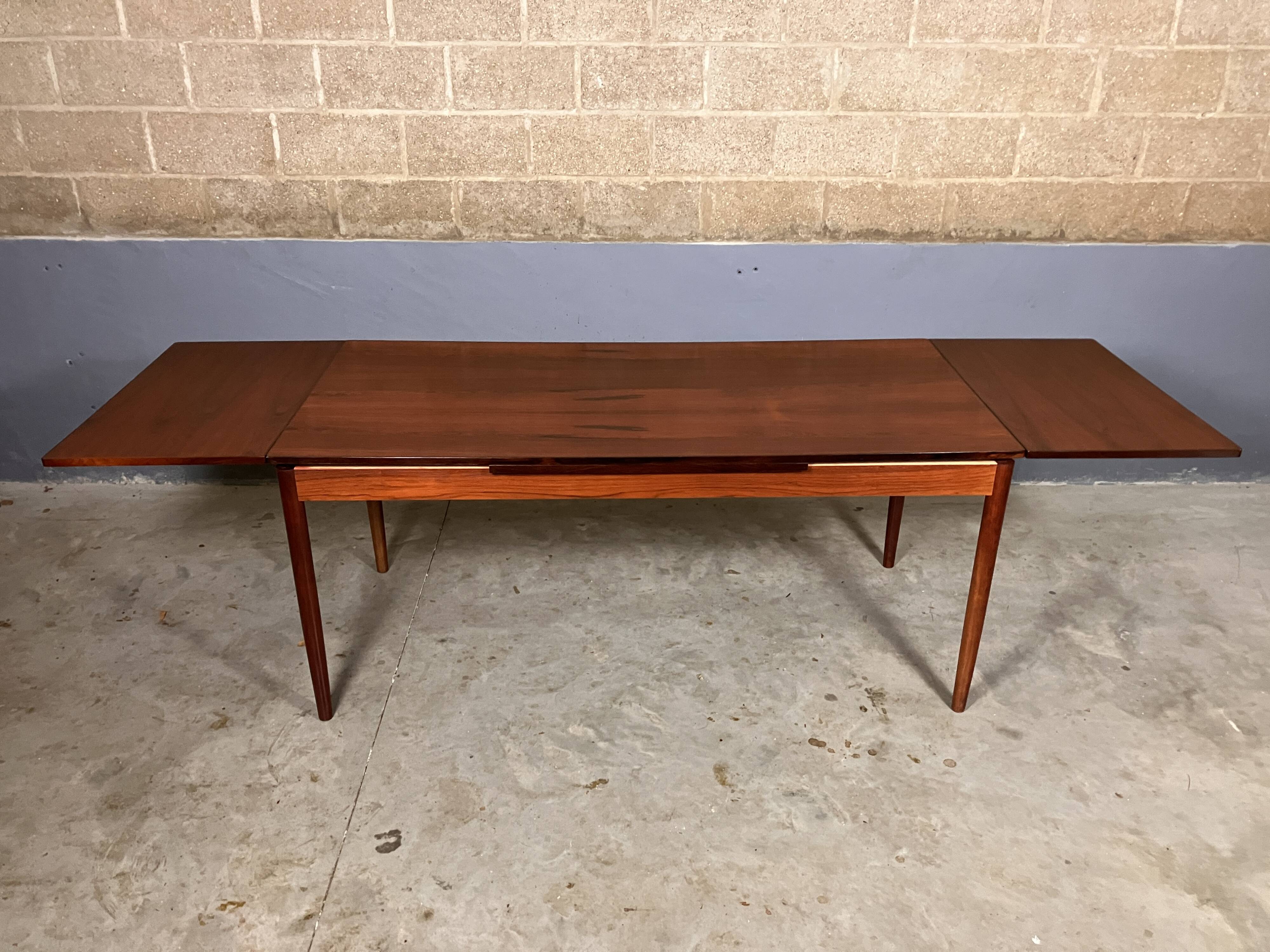 Rosewood dining table XL Mid Century Vintage Dutch Design