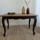 Table de salon noire et bois style Louis XV
