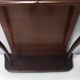 Beech and Walnut Root Console Table with an Orange Glass Top, Italy