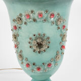 Illuminating basin in ceramic and glass by Marie Chauvel circa 1940