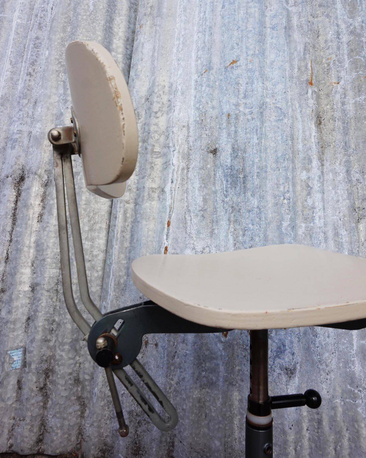 Swedish Industrial Architect Office Desk Chair by  Odelberg & Olsen, 1940s