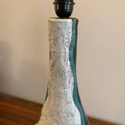 Asymmetrical ceramic lamp Vallauris France 1950, signed, unique