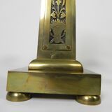 Set of 2 brass Art Nouveau candlesticks, circa 1910