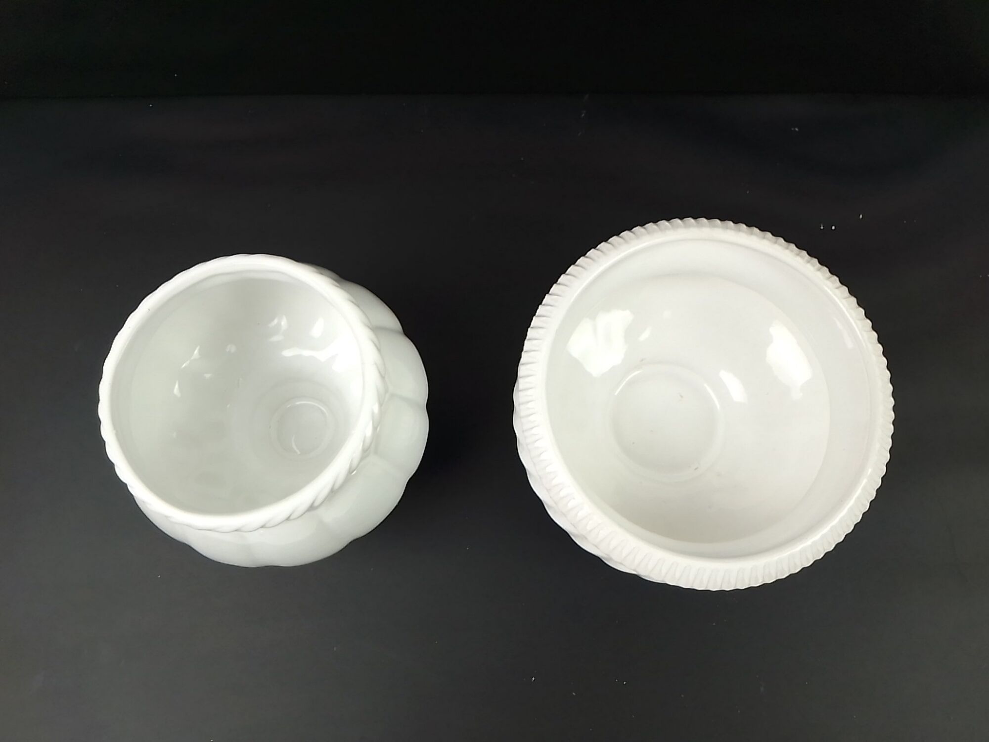 Lot de 2 coupes cache-pot blanc