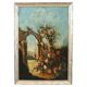 Nature morte antique, huile sur toile, Italie, 19e siècle