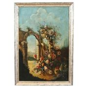 Antique Still Life, Oil On Canvas, Italy, 19th Century