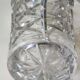 Lead crystal vase with flared neck, Bohemian/Boho chic style. High 25 cm