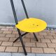 yellow folding chair